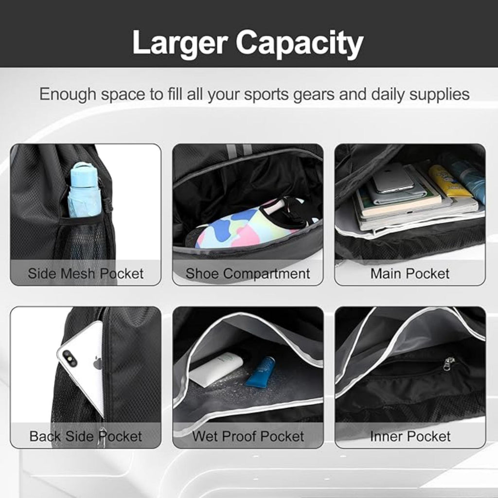 Oxford Drawstring Sports Backpack
