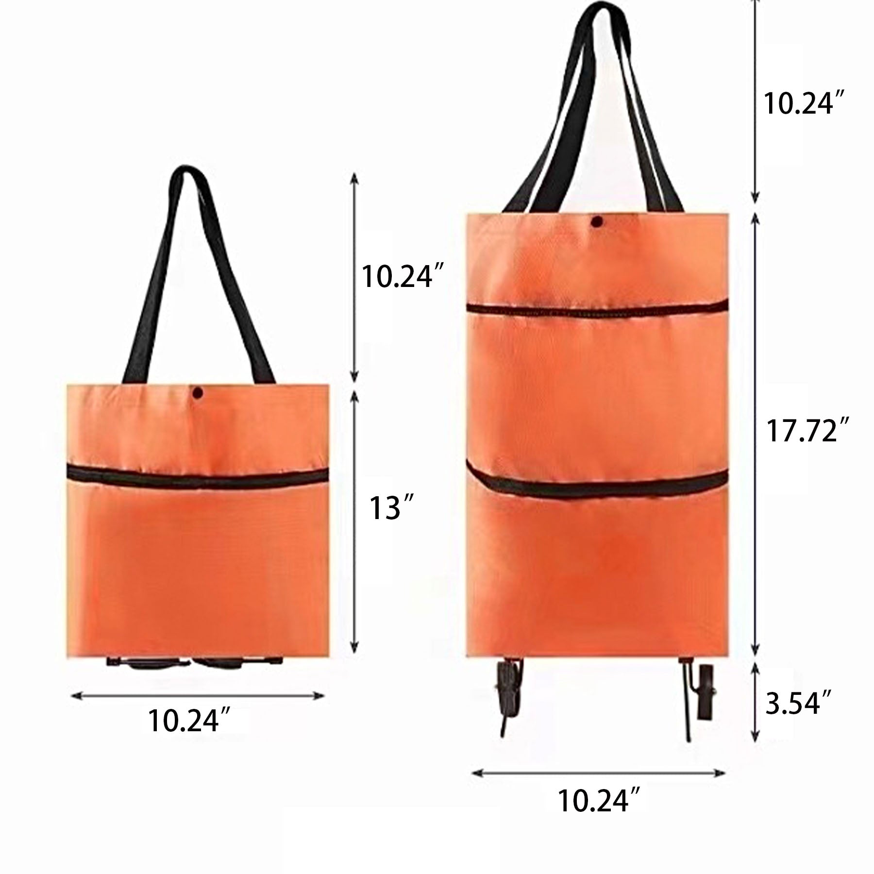 Foldable Shopping Bag With Wheels