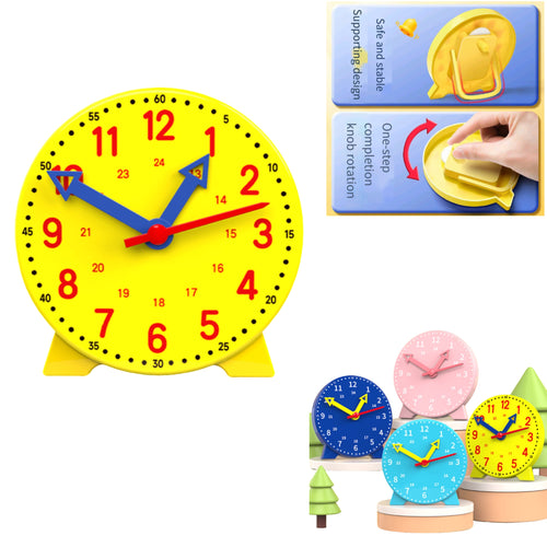 Analog Clock Kids Movable Hands Time Teacher