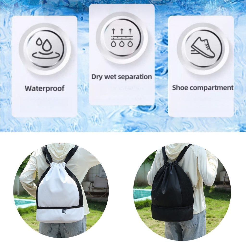 Stylish Minimalist Dry-Wet Separation Dual-Shoulder Backpack