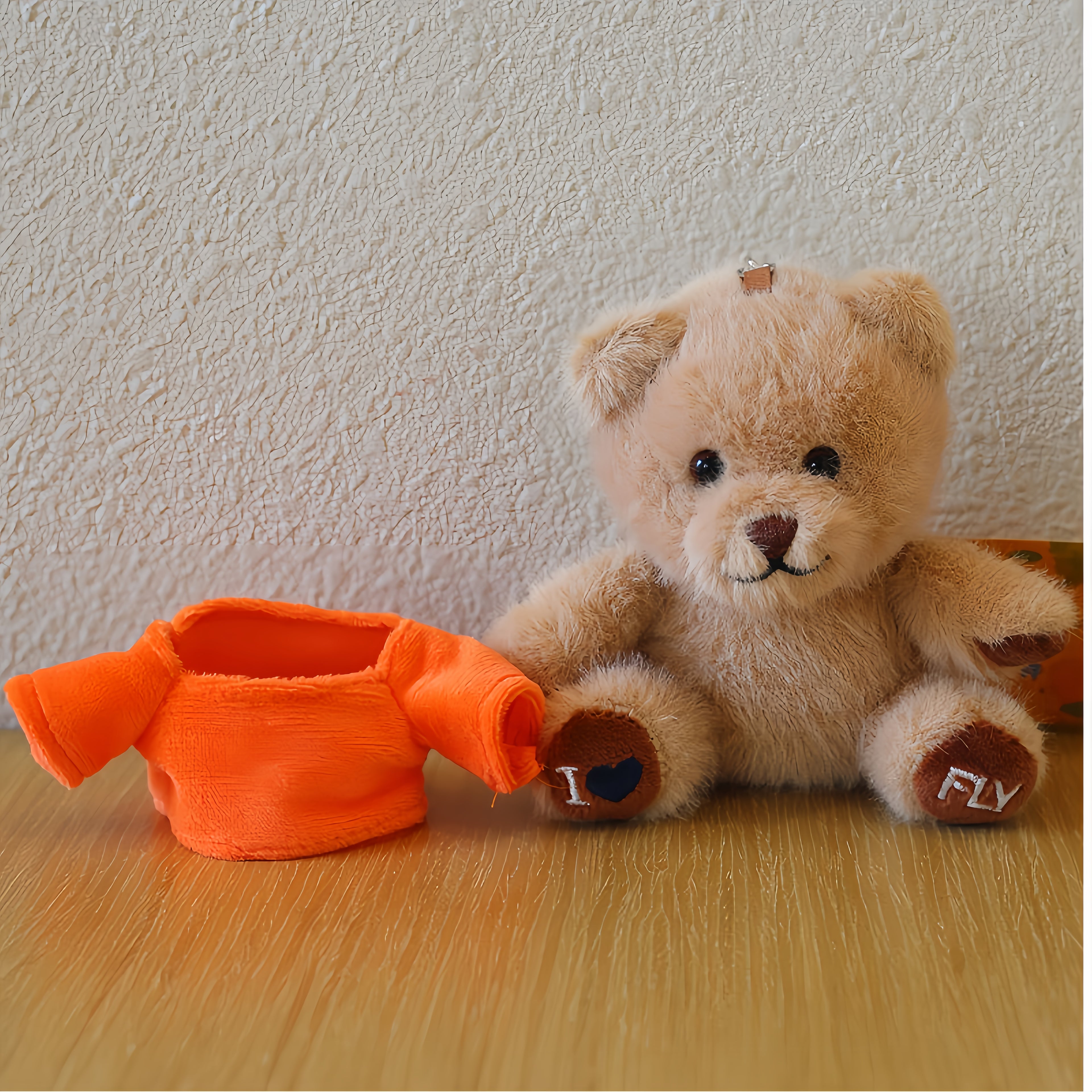 Plush Teddy Bear Keychain