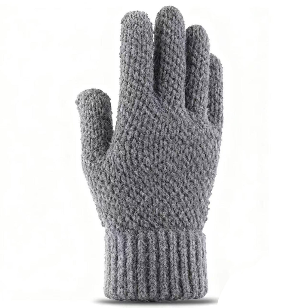 Acrylic Fleece Lined Knit Touchscreen Gloves