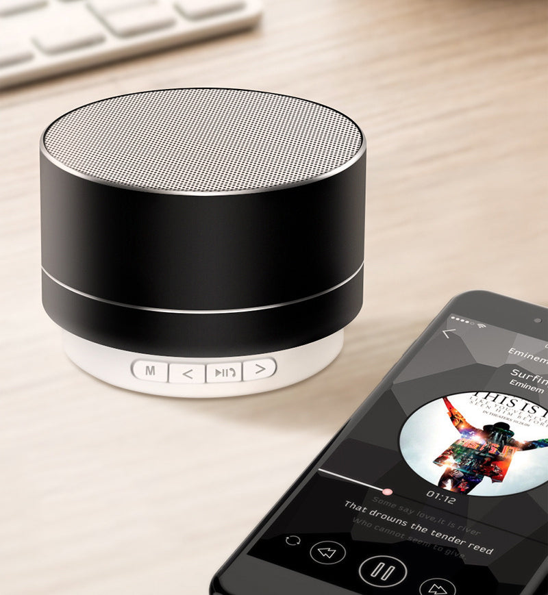 Round Mini Metal Wireless Bluetooth Speaker