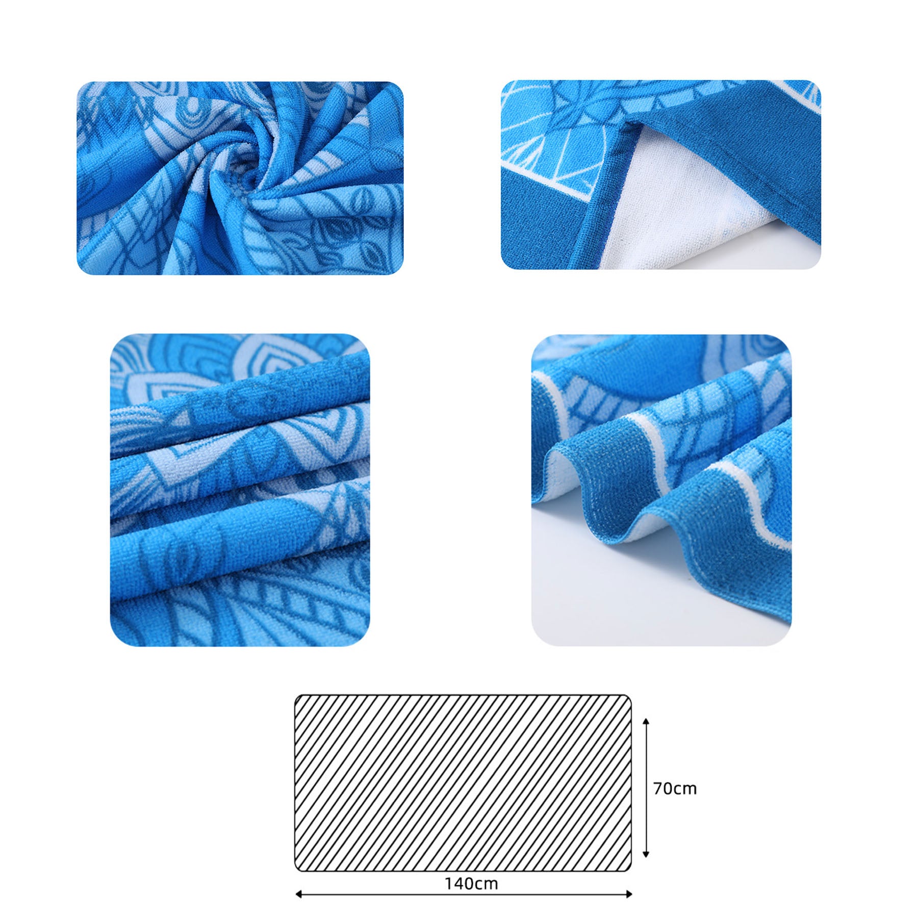Microfiber Beach Towels In Customizable Patterns