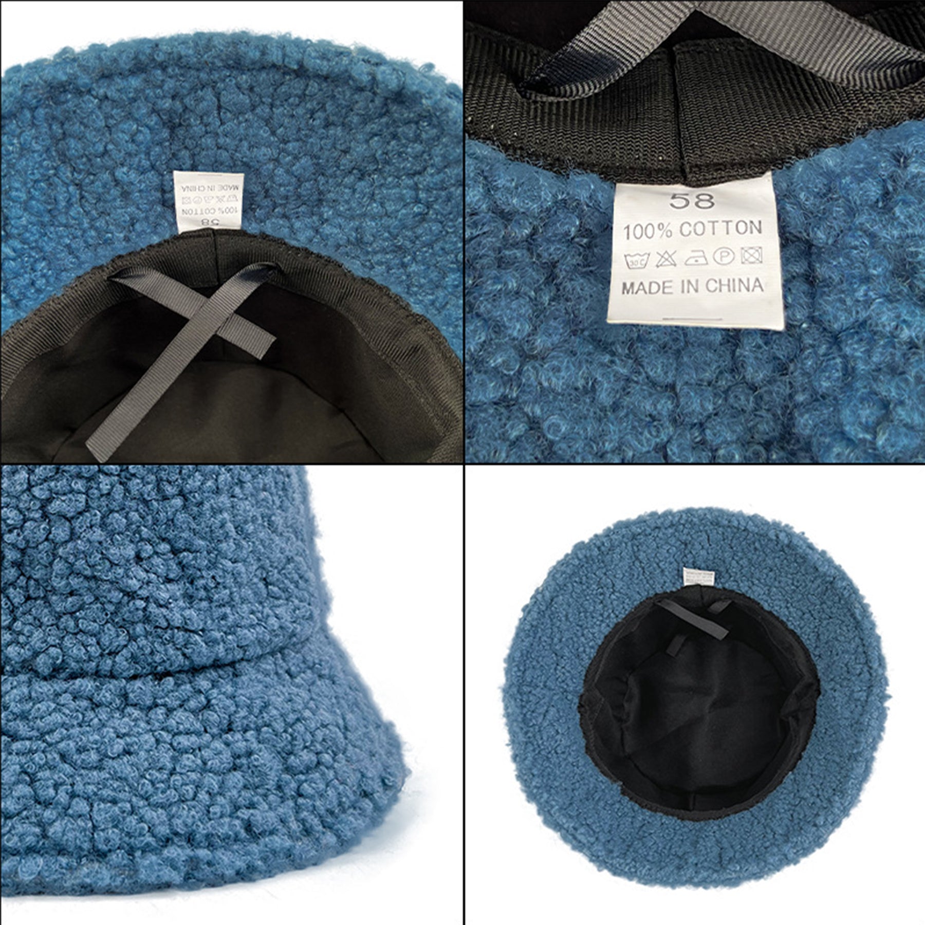Plain Sherpa Bucket Hat