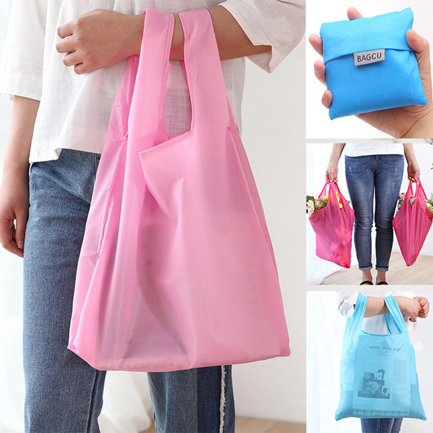 Portable Folding Grocery Tote Bag