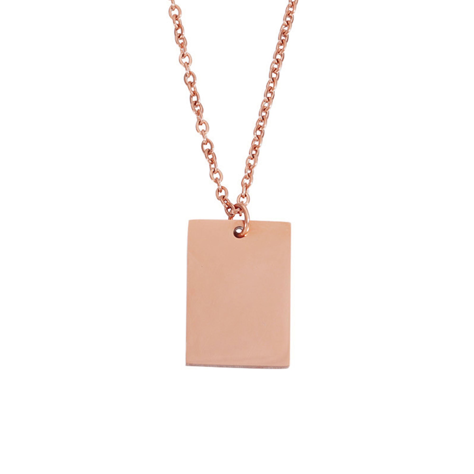 Stainless Steel Engraved Custom Necklace