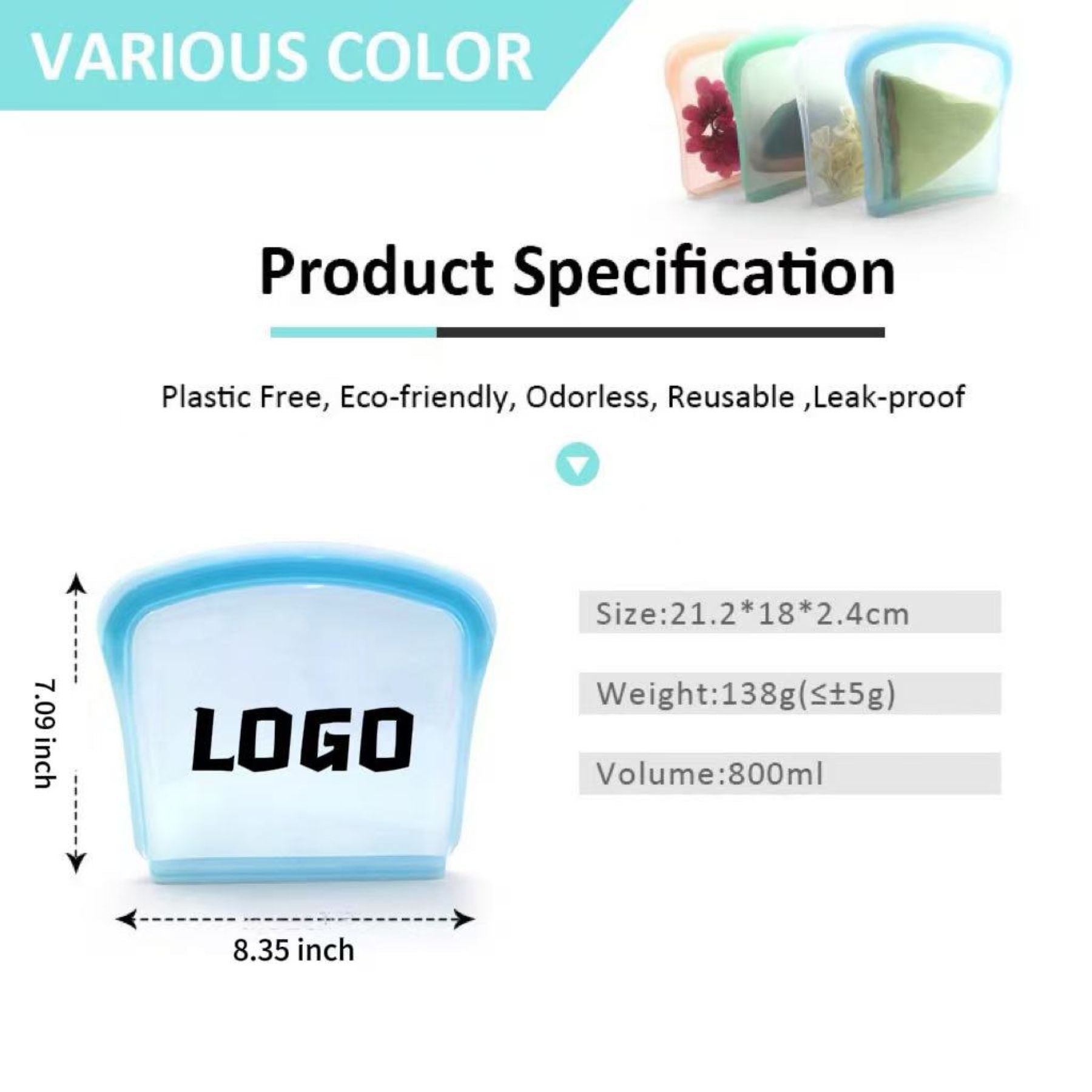 Silicone Sandwich Storage Bag