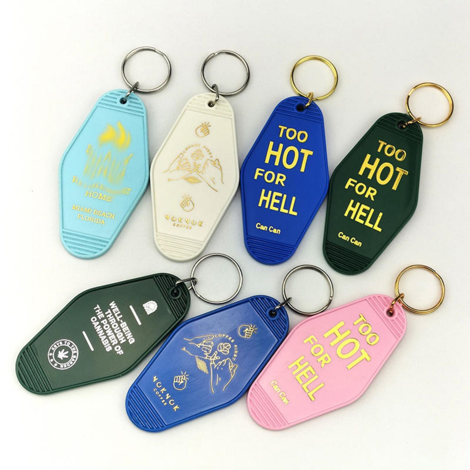Blank Motel Keychains