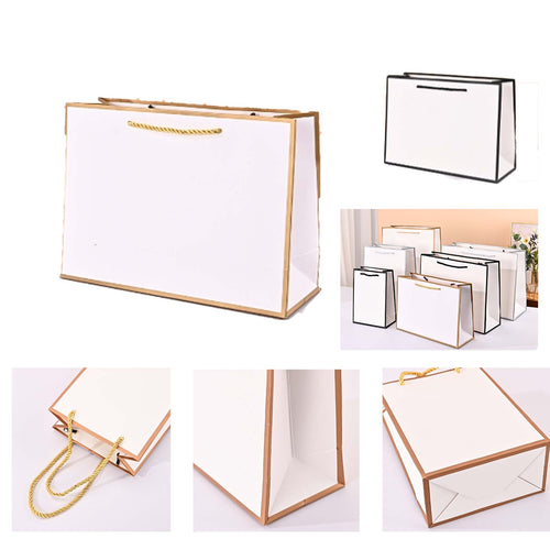 Bordered Cardboard Gift Bag