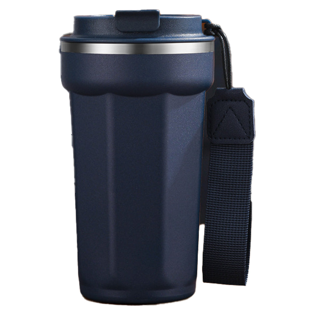 17 Oz. Stainless Steel Vacuum Coffee Cup With Sling