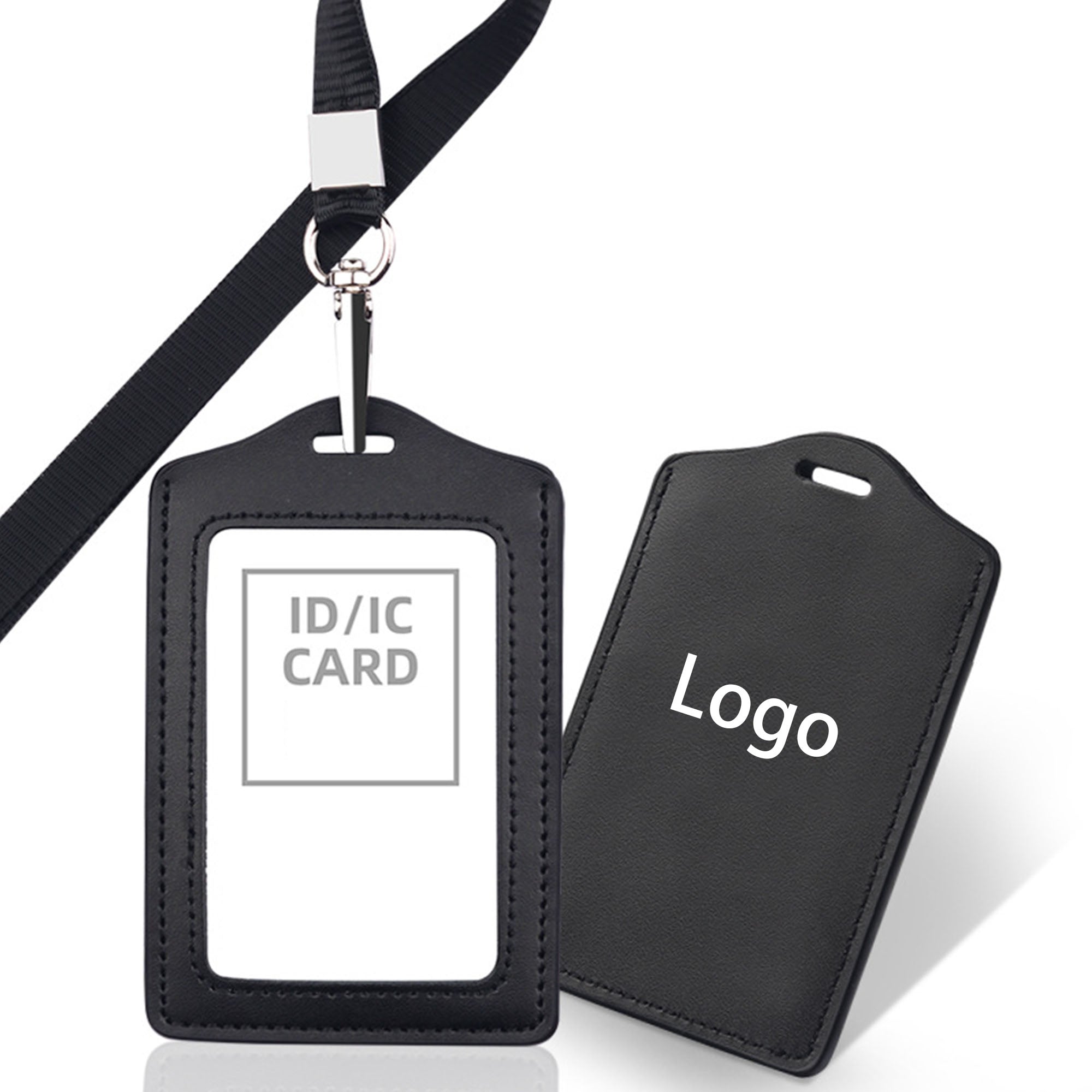 Id Card Holder With Full Back Privacy Cover