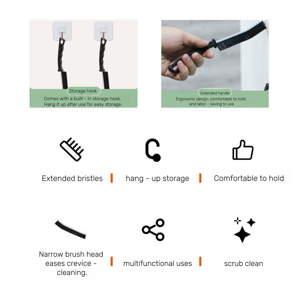 Hard Bristle Crevice Cleaning Brush