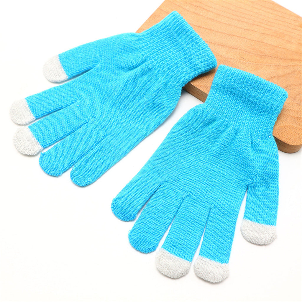 3 Finger Touch Screen Warm Gloves