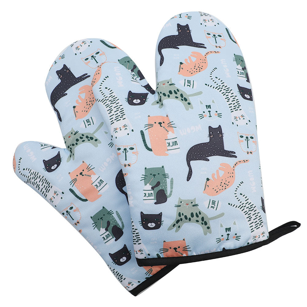 Nordic Scandi Oven Mitts Heat Resistant Thickened Baking