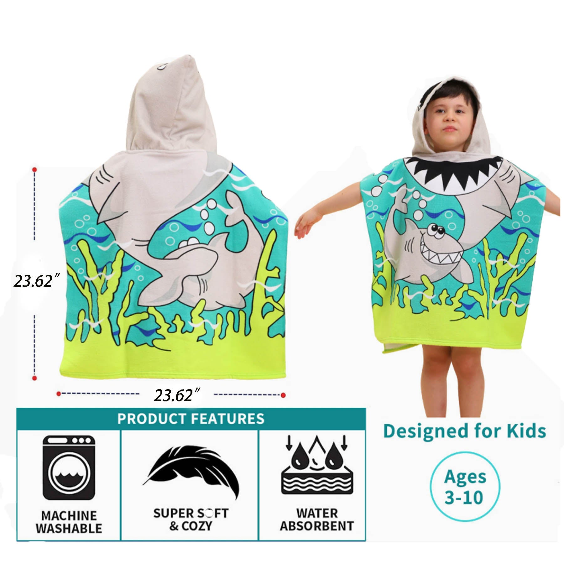 Cartoon Kids Bath Towel