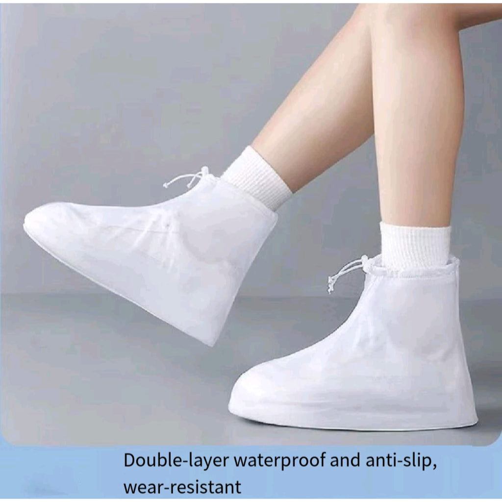 Waterproof Pvc Overshoes Slip Resistant All Sizes
