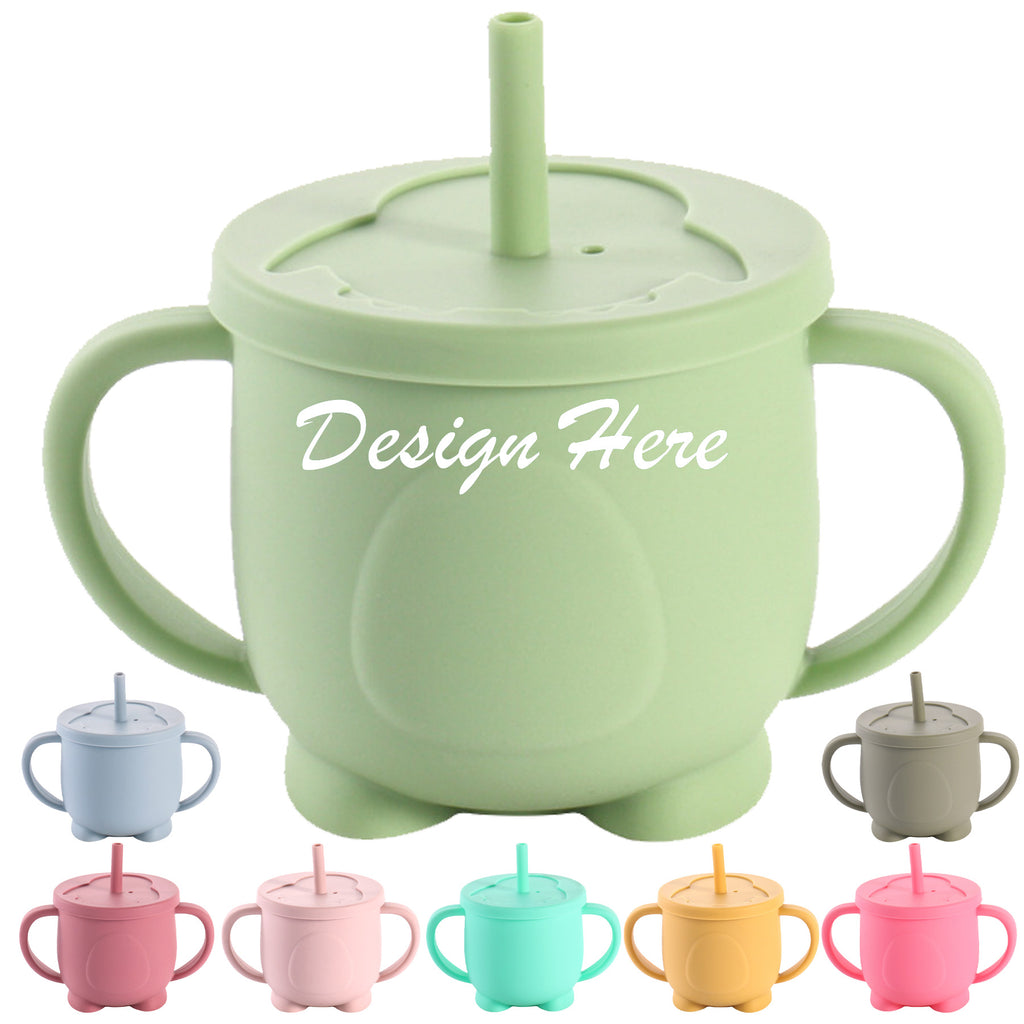 Silicone Double-Eared Straw Cup