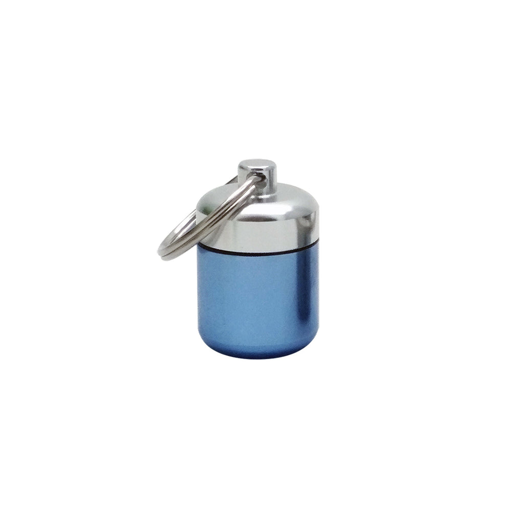 Portable Alloy Keychain Storage Capsule