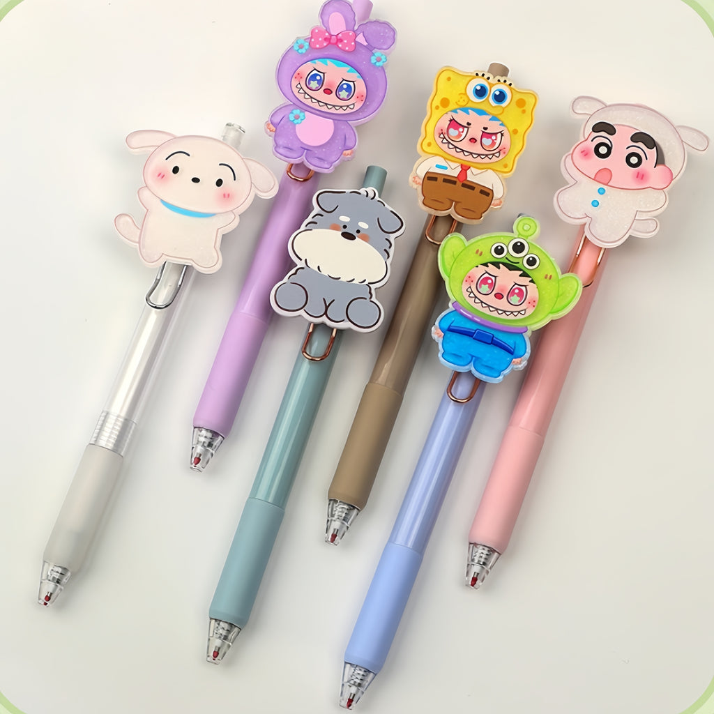 Retractable Ballpoint Pen Acrylic Plate Clip Pen