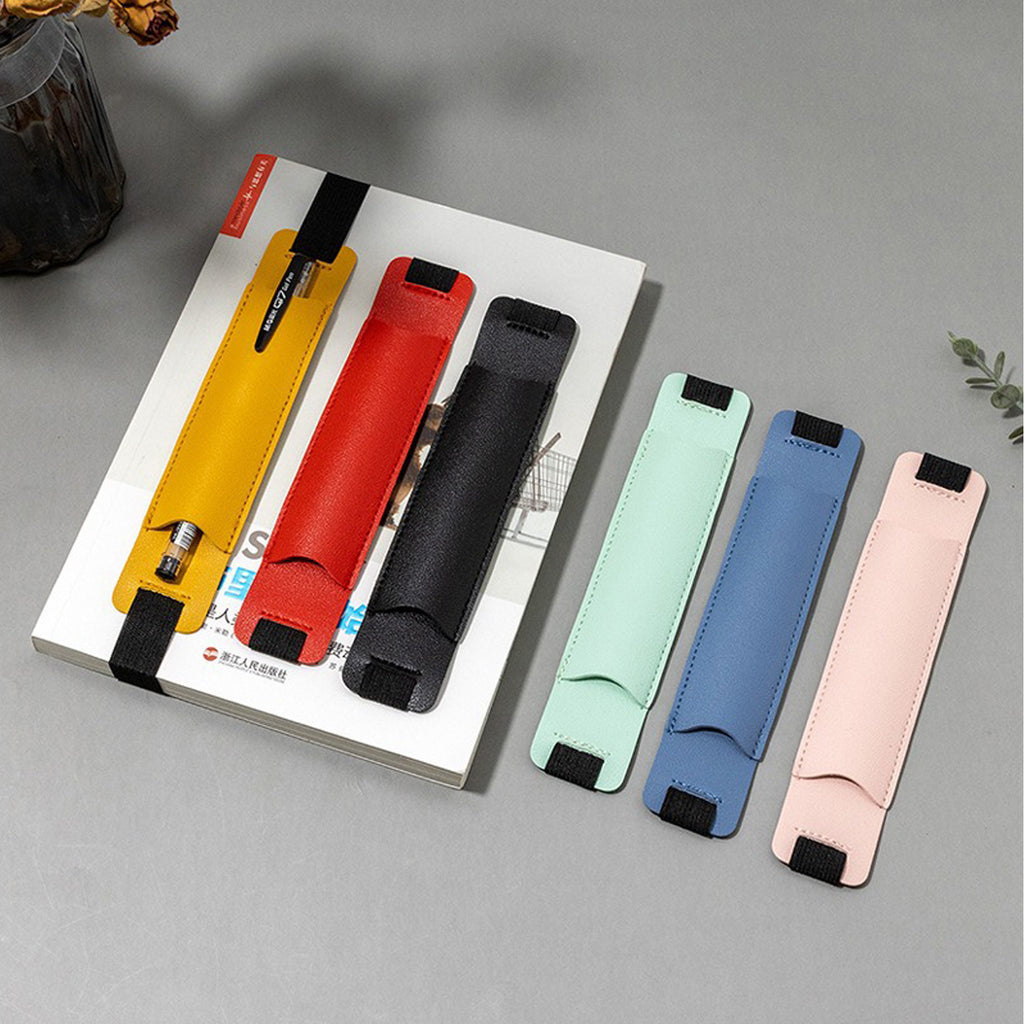 Pu Adjustable Elastic Band Pen Holder