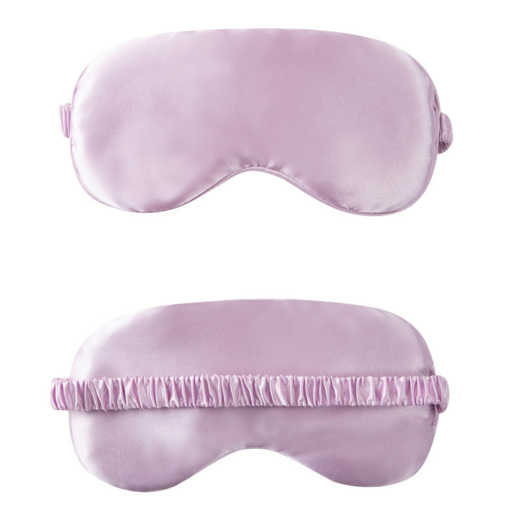 Portable Double-Sided Silk Solid Color Eye Mask