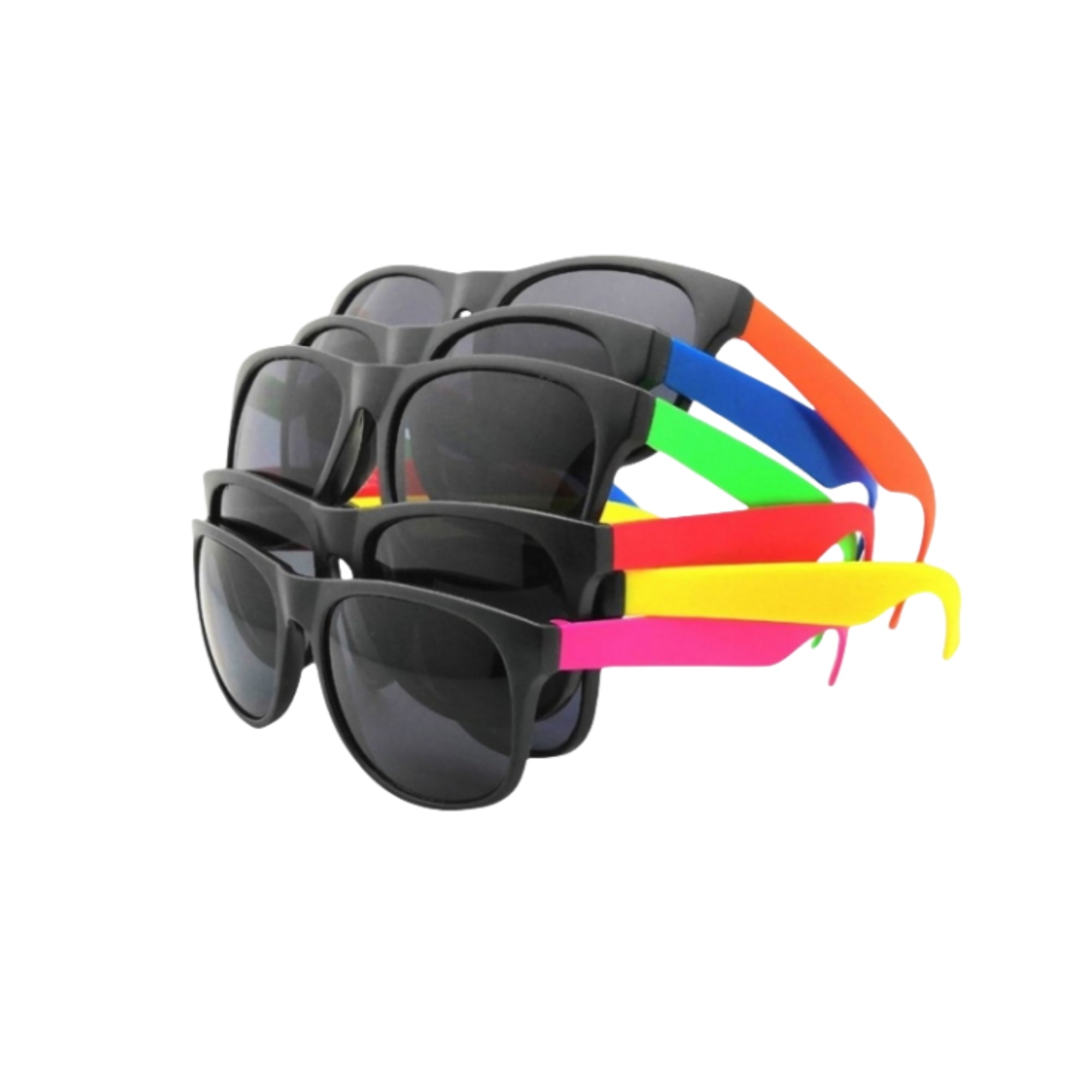 Neon Frosted UV Protective Two Tone Contrast Sunglasses