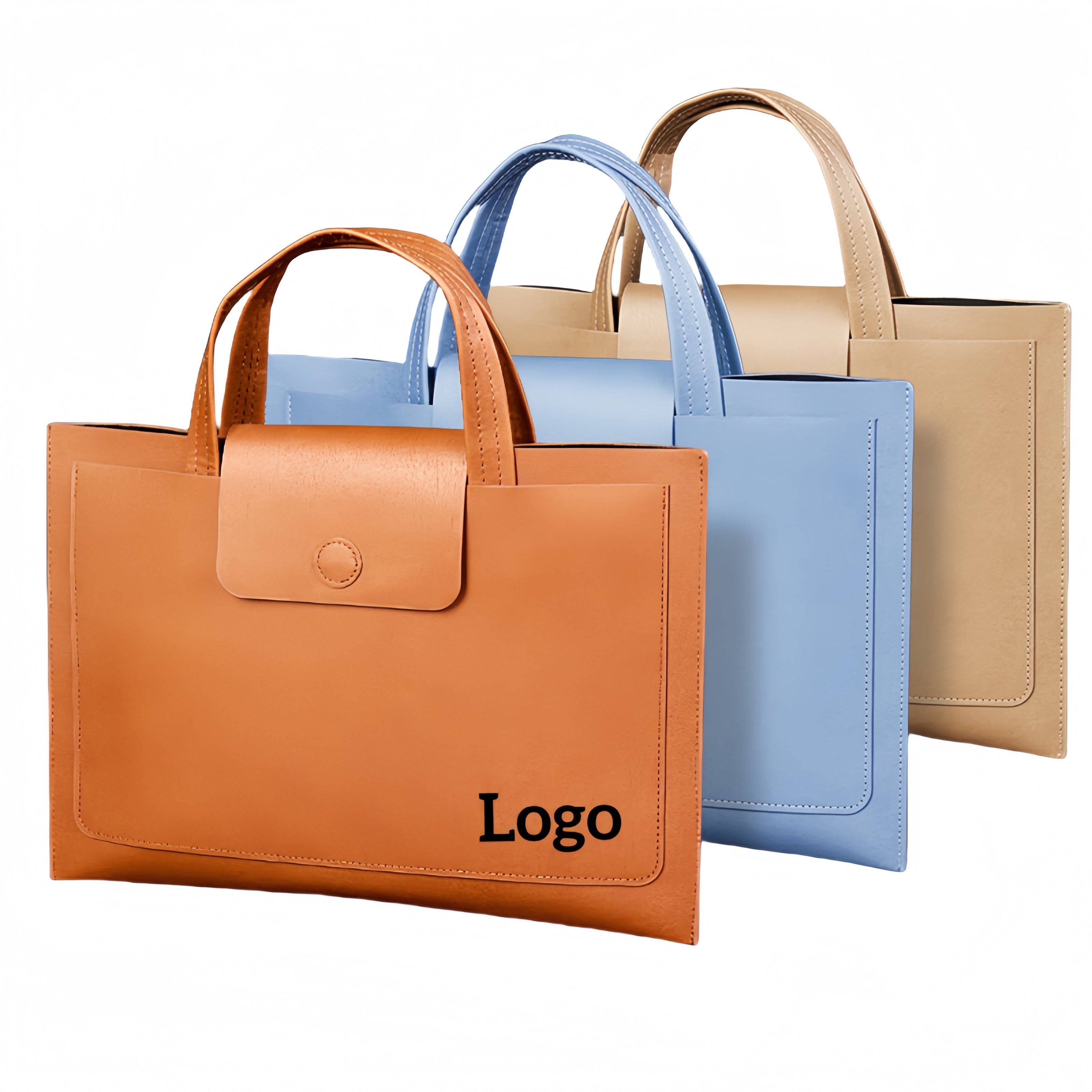 A4-Sized Pu Leather Work Briefcase