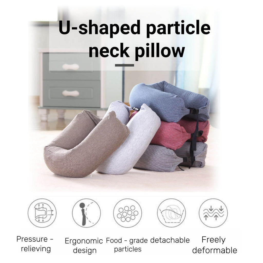U-shaped particle Neck Pillow