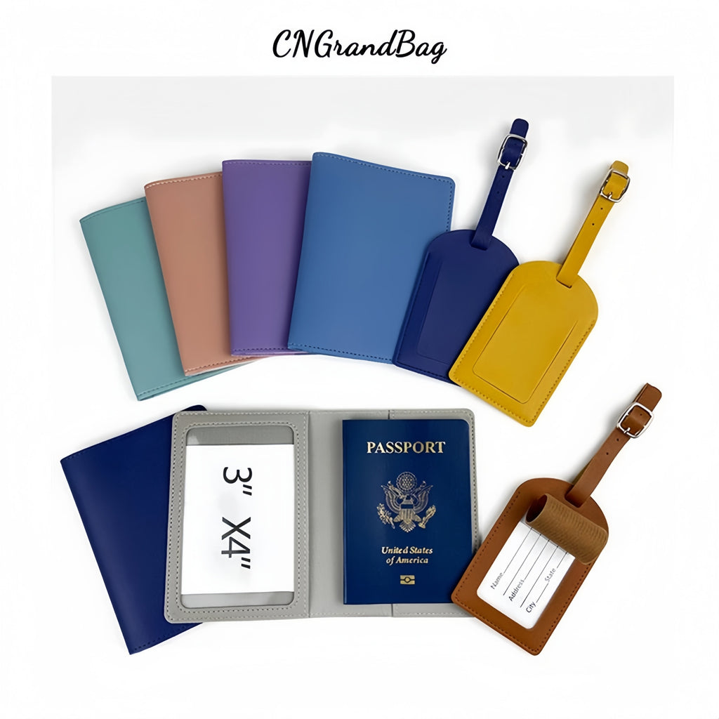 Hot Sale Passport Holder And Luggage Tag Set