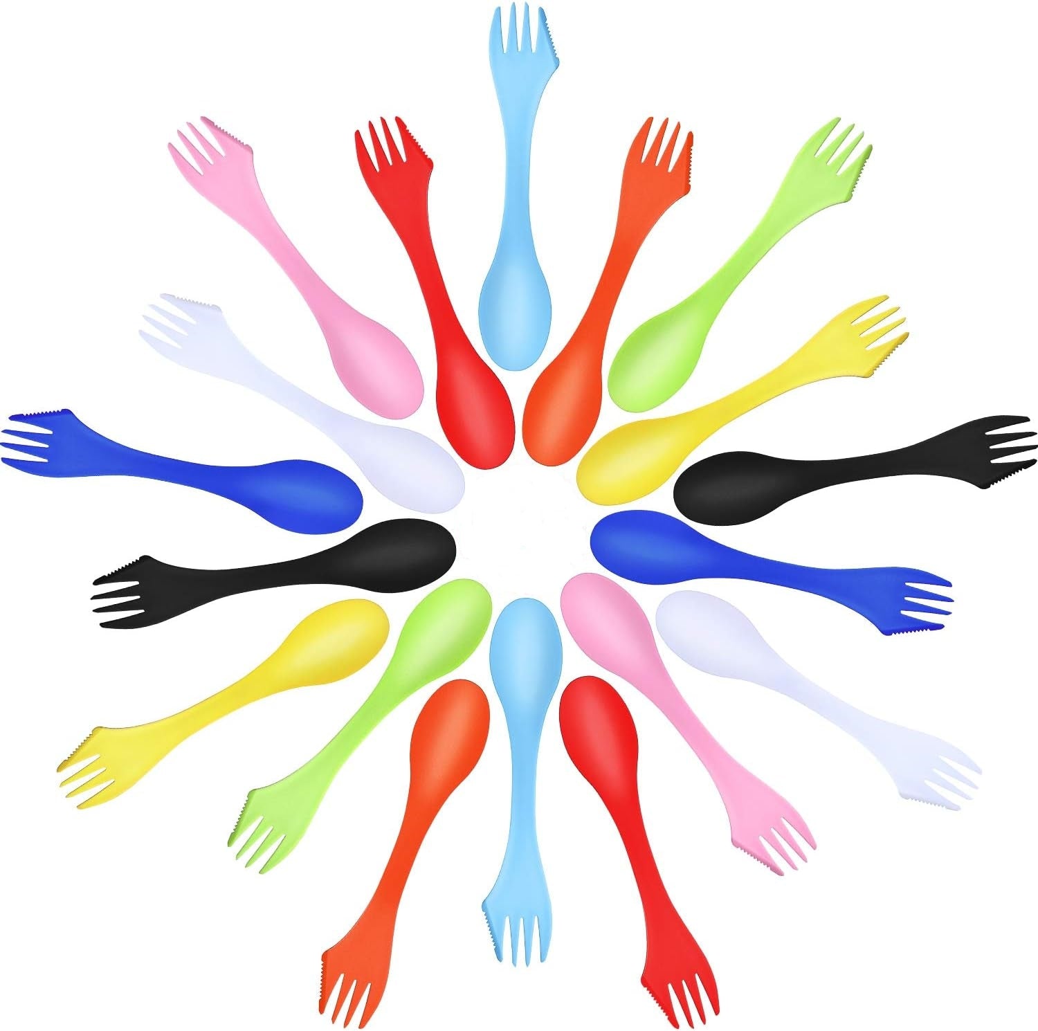 Plastic 3 In 1 Spoon Fork And Knife