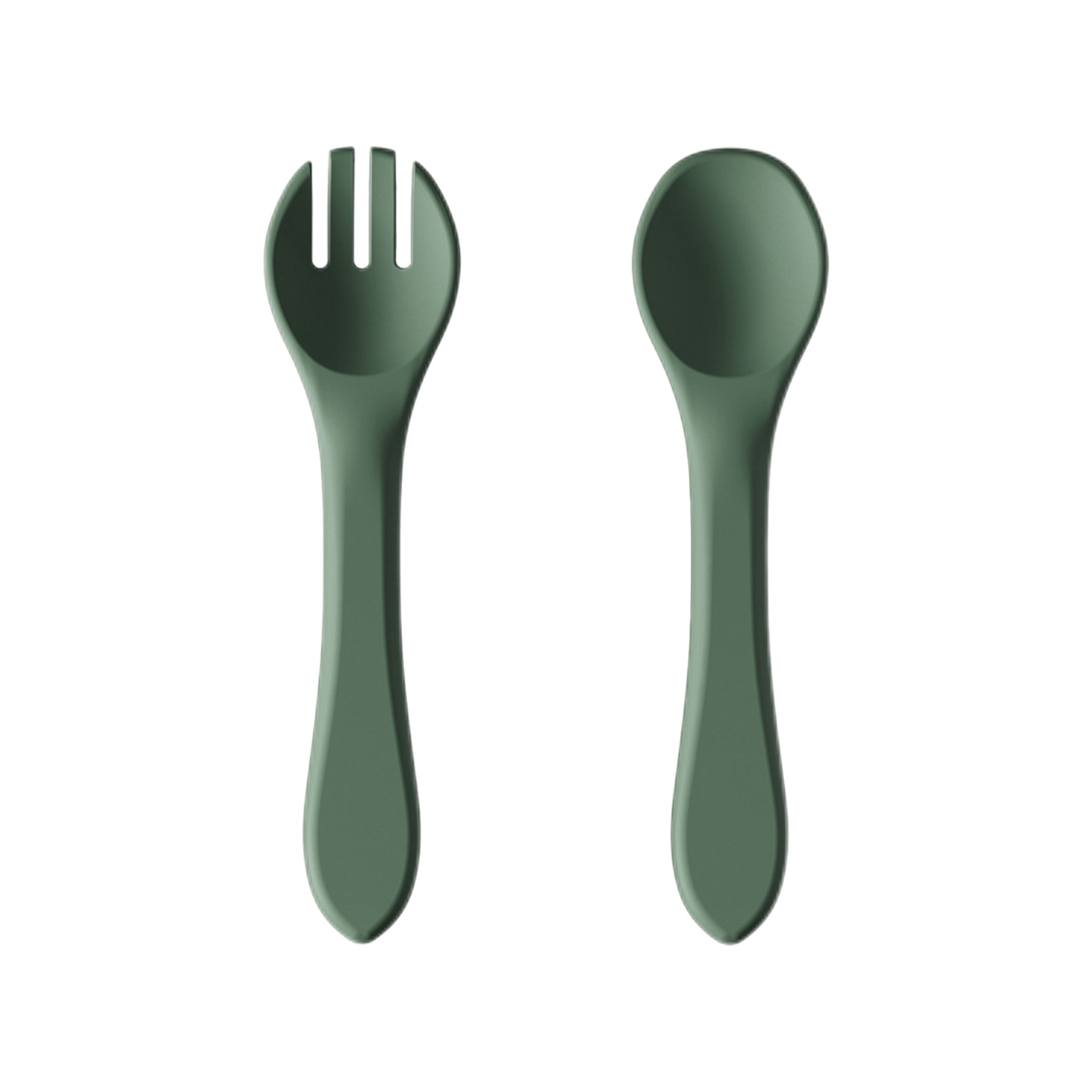 Kids’ Silicone Soft Fork & Spoon Set