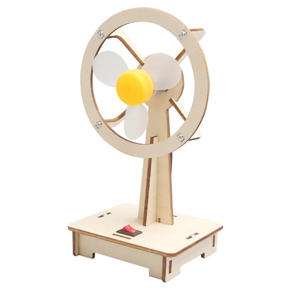 Primary School Students' DIY Wooden Mini Fan