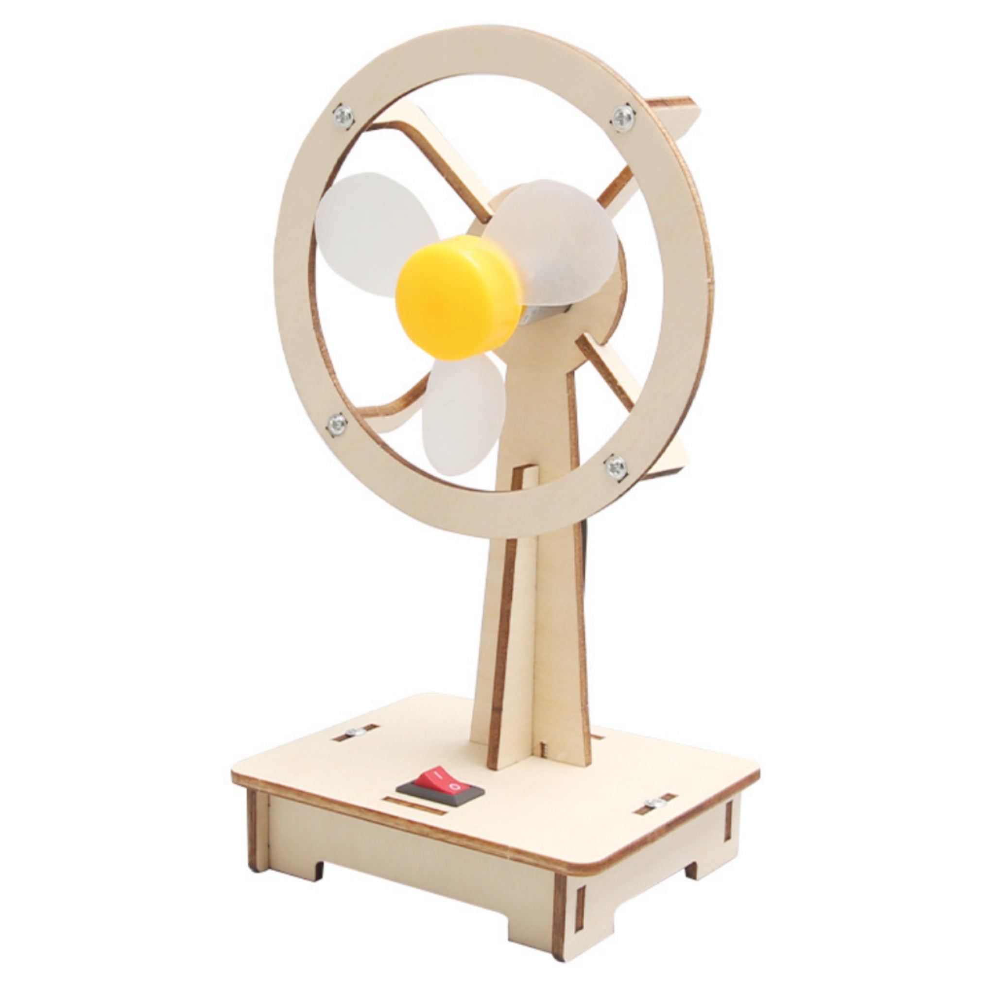 Primary School Students' DIY Wooden Mini Fan