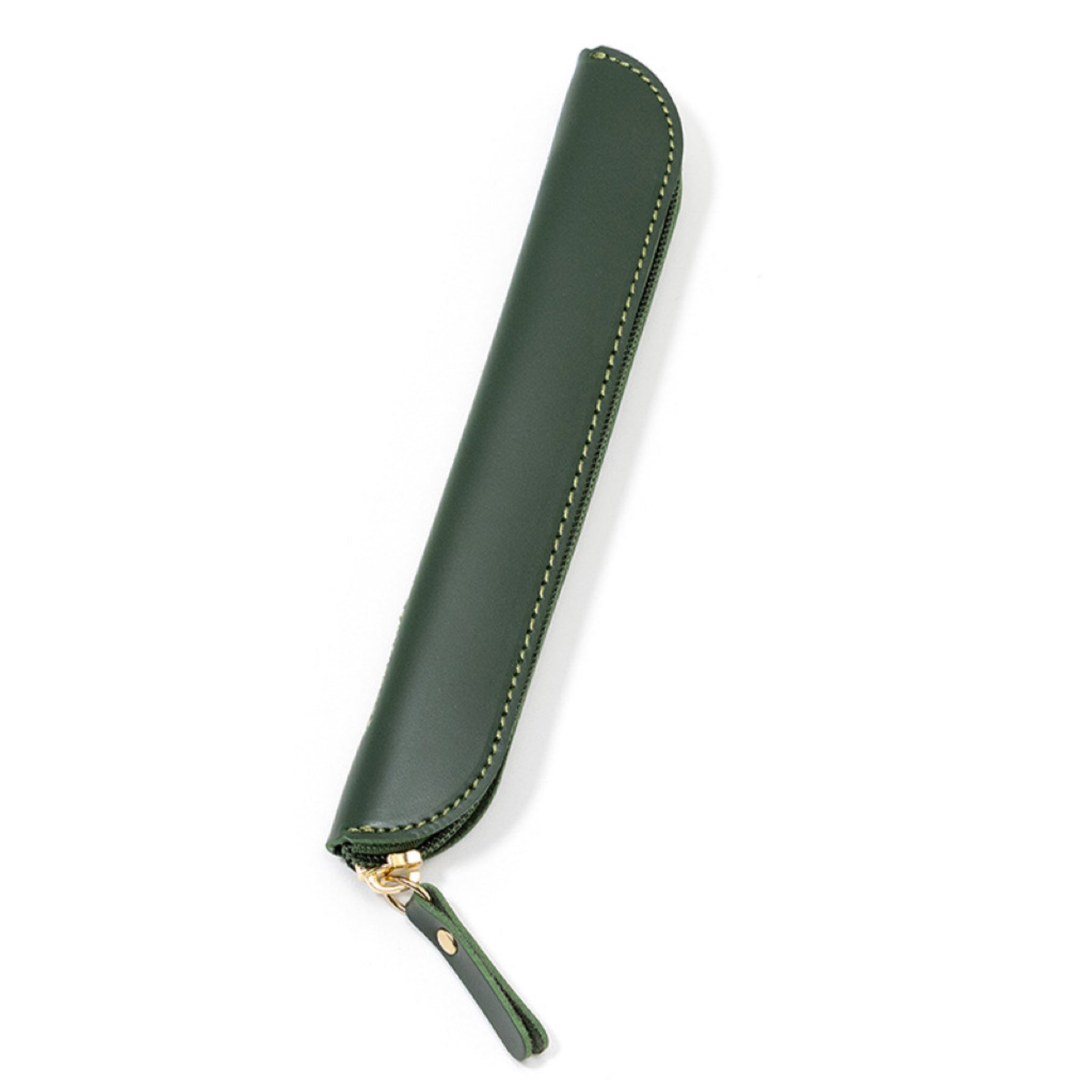 Leather Zipper Pencil Case