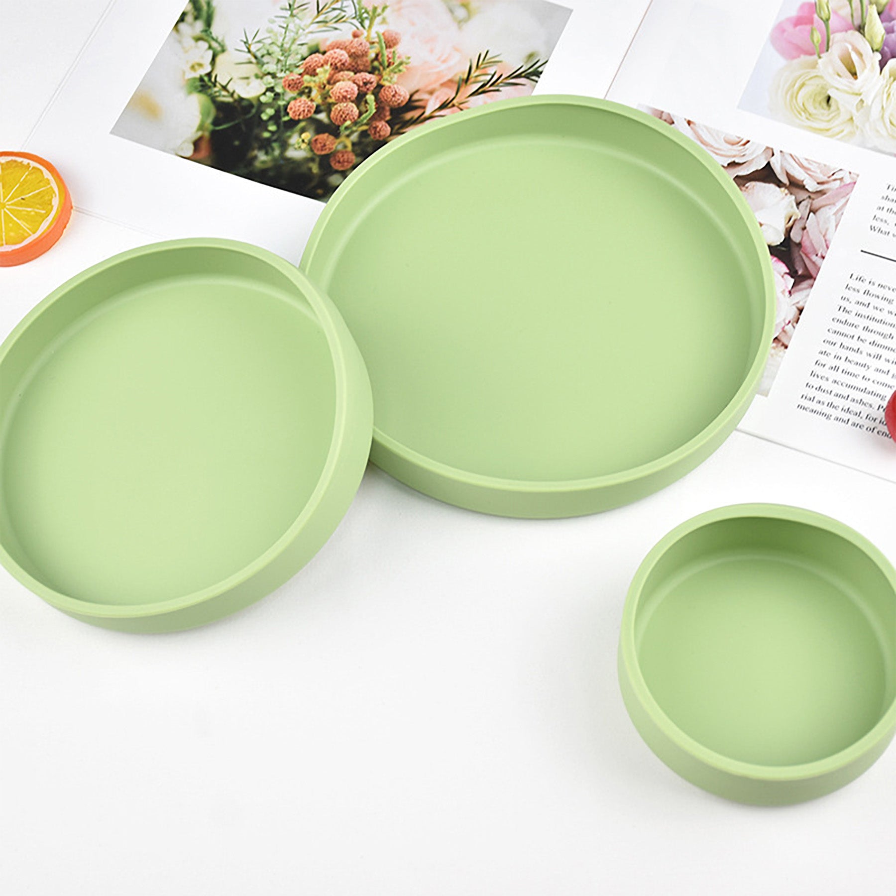 Silicone Snack Plate Set