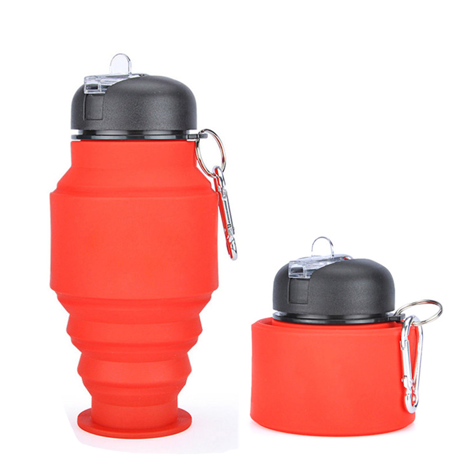17oz Portable Outdoor Silicone Telescopic Water Bottle