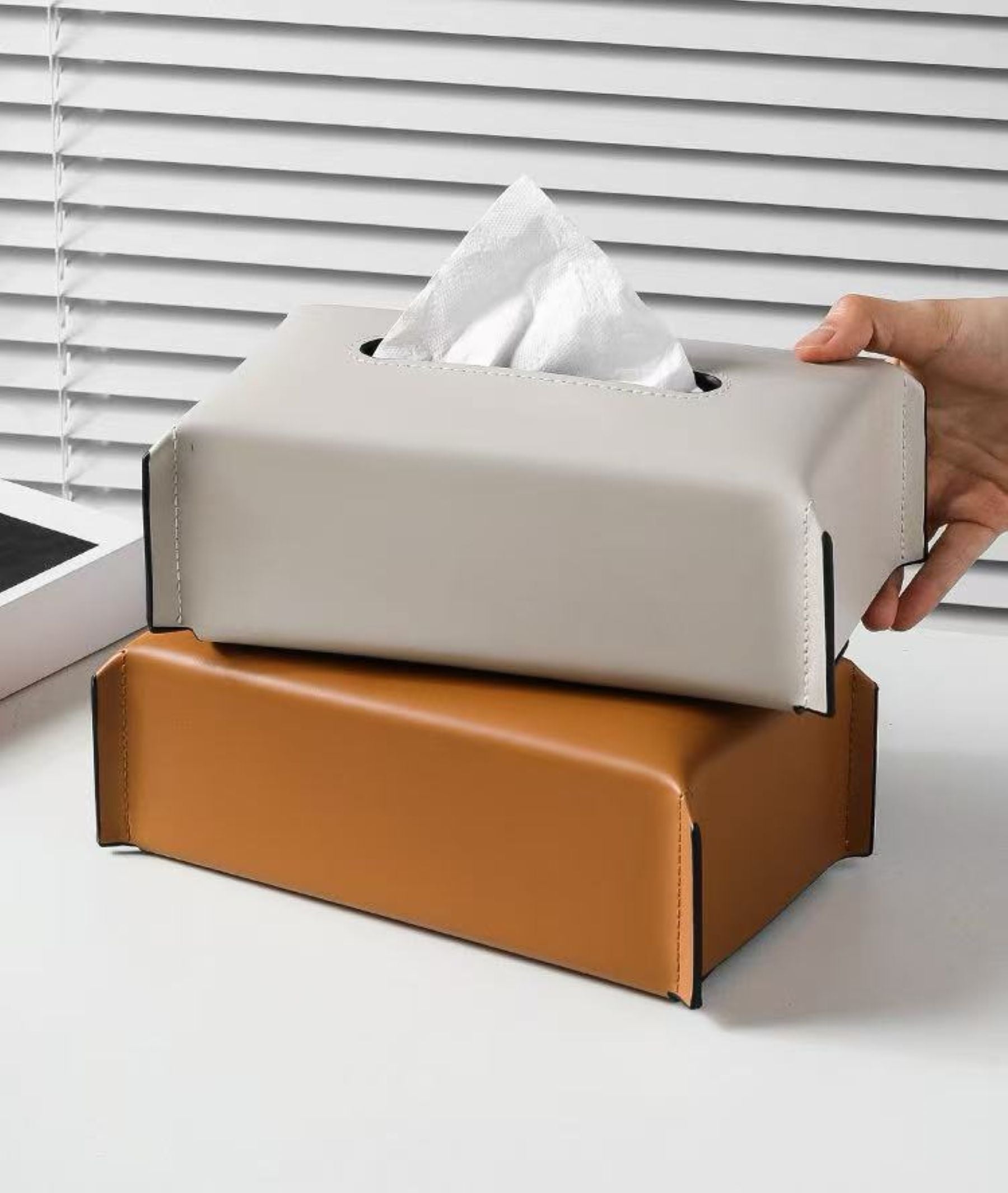 Household Leather Tissue Box