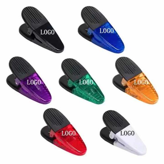 Personalized Custom Colorful Magnetic Transparent Small Plastic Refrigerator Office Paper Clip