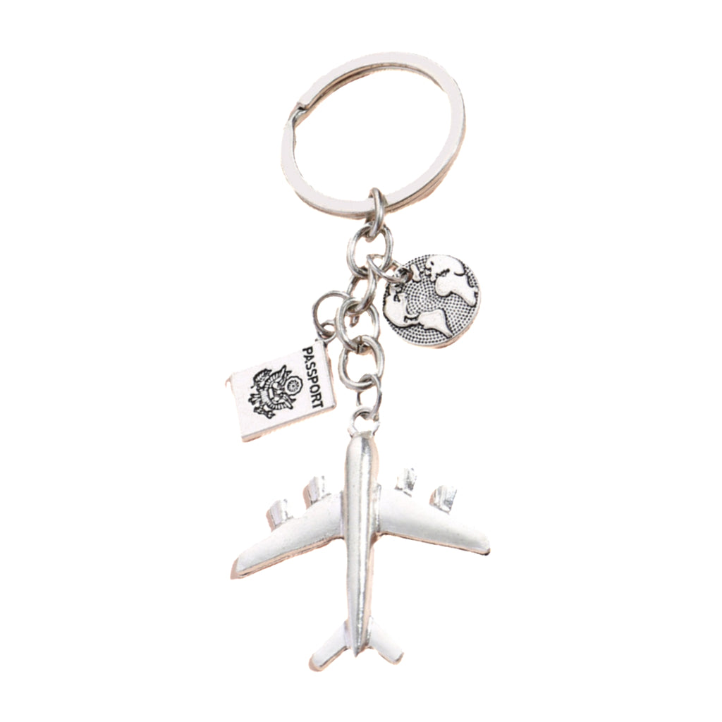Airplane Travel - themed Keychain Pendant