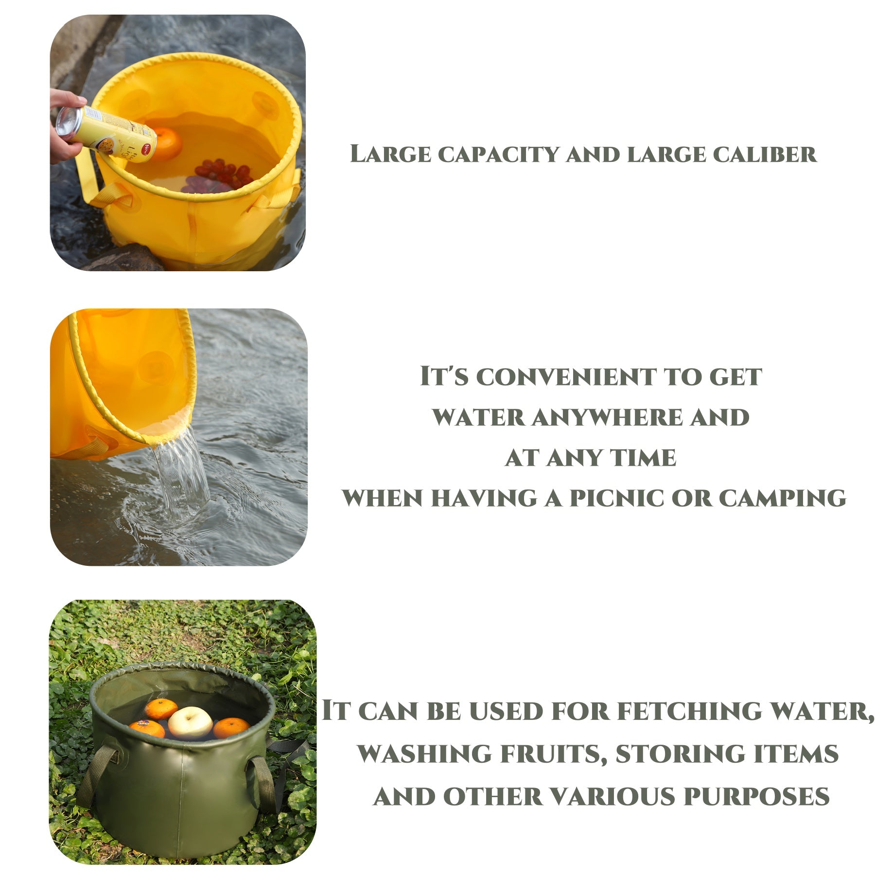 Large-capacity Folding Water Bucket