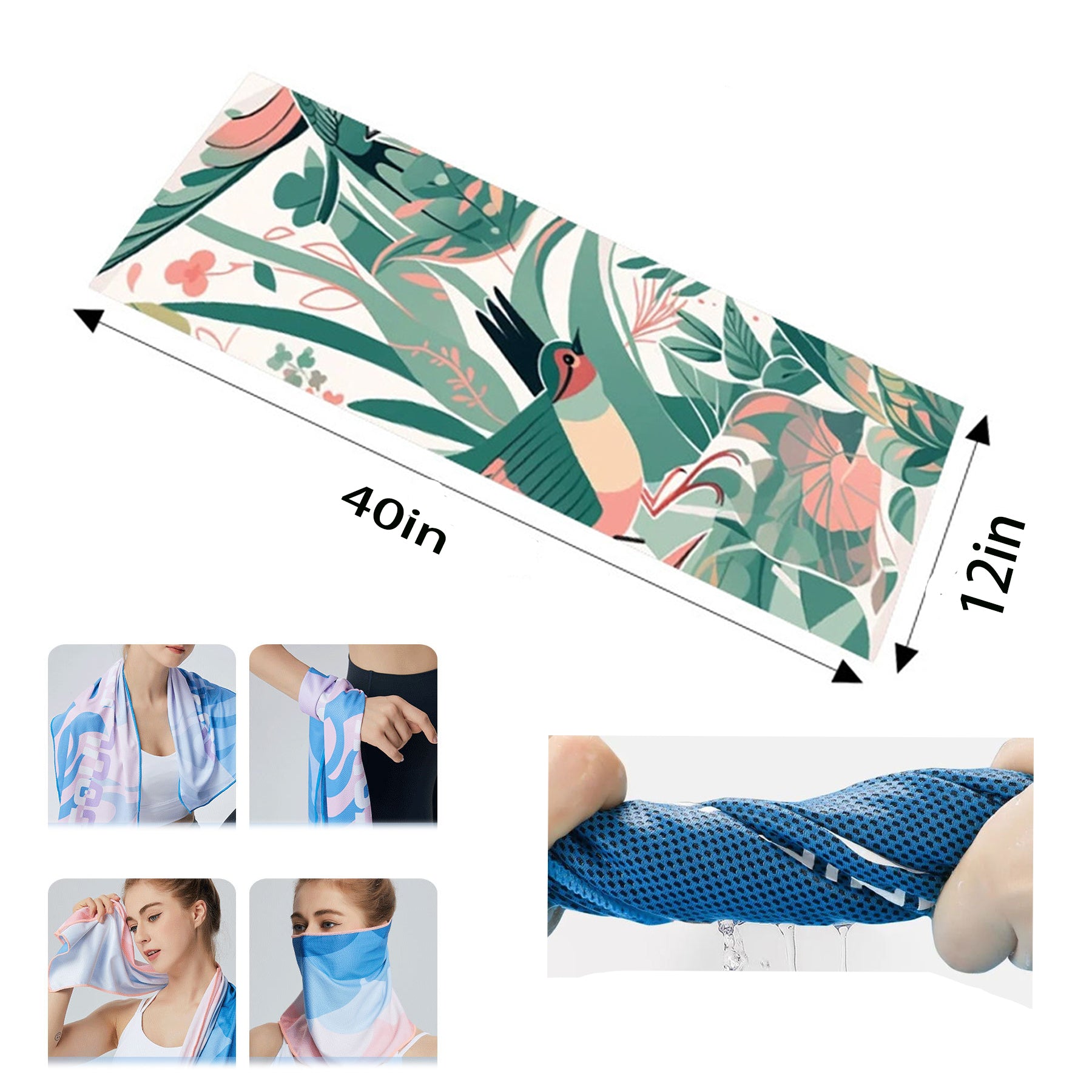 Sweat Absorbing And Quick Drying Portable Fitness Ice Towel