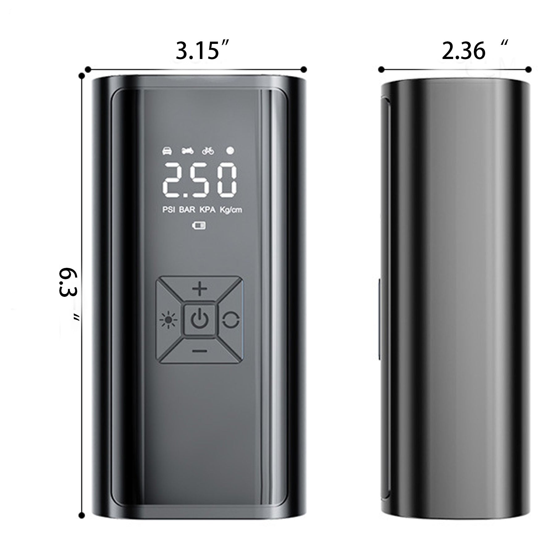 Portable Multifunctional Car Tire Inflator