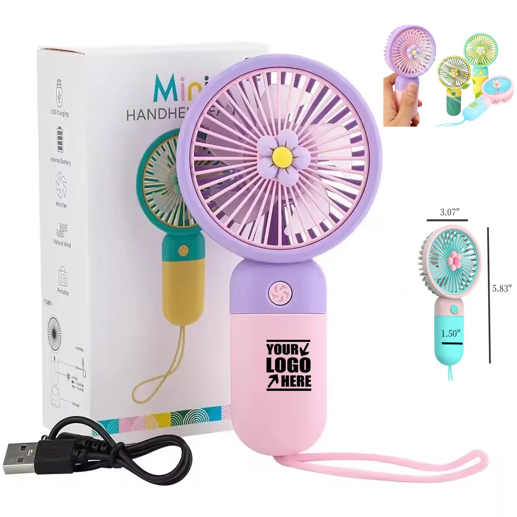 Rechargeable Mini Handheld Fan