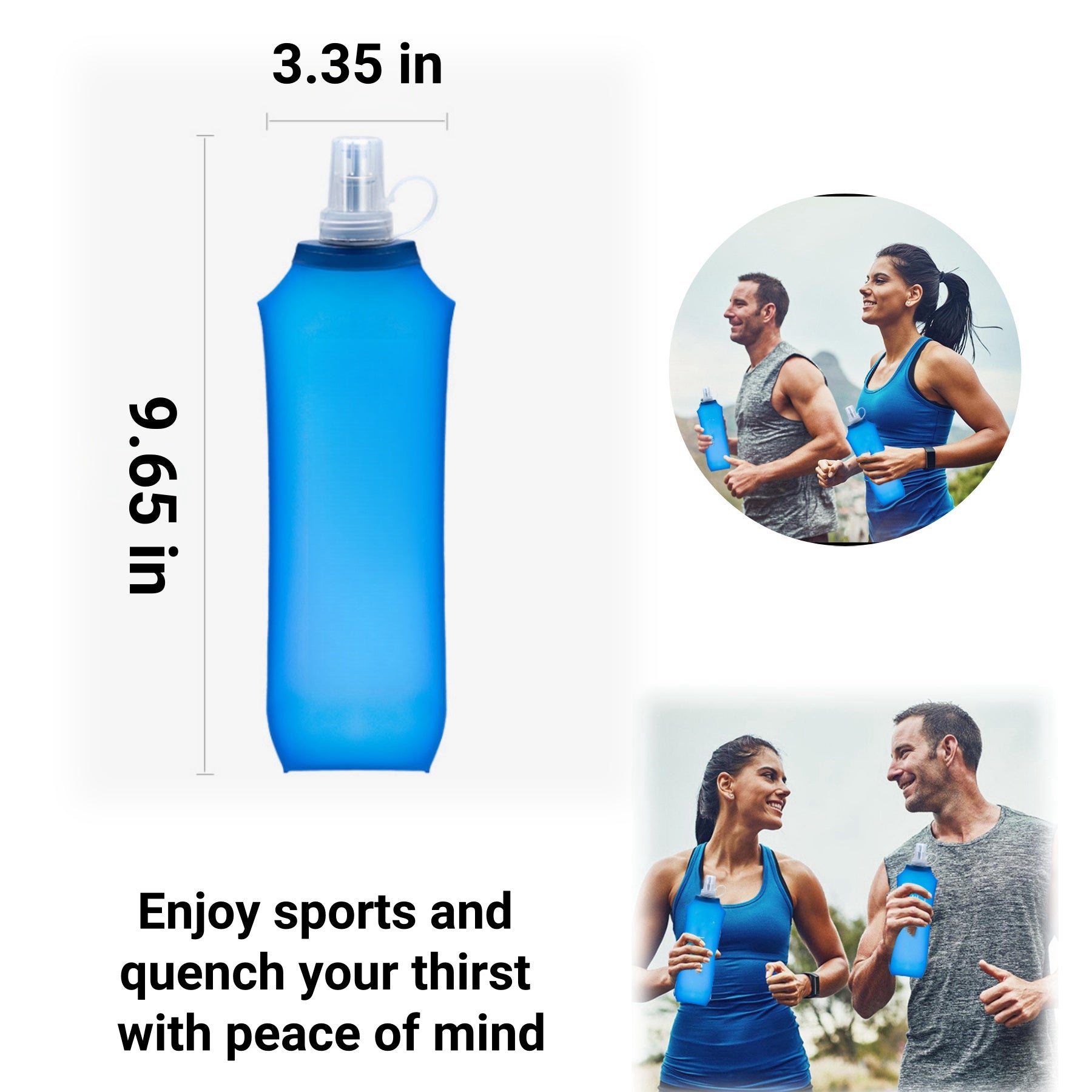 15.89 - Oz Folding Soft Water Cup Made Of Silicone Material