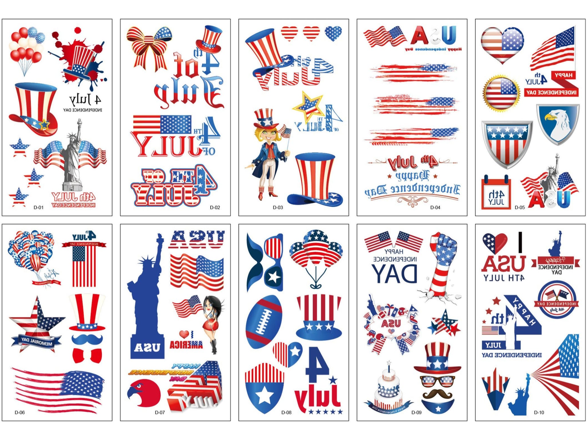 Diverse Themes Temporary Tattoo Stickers