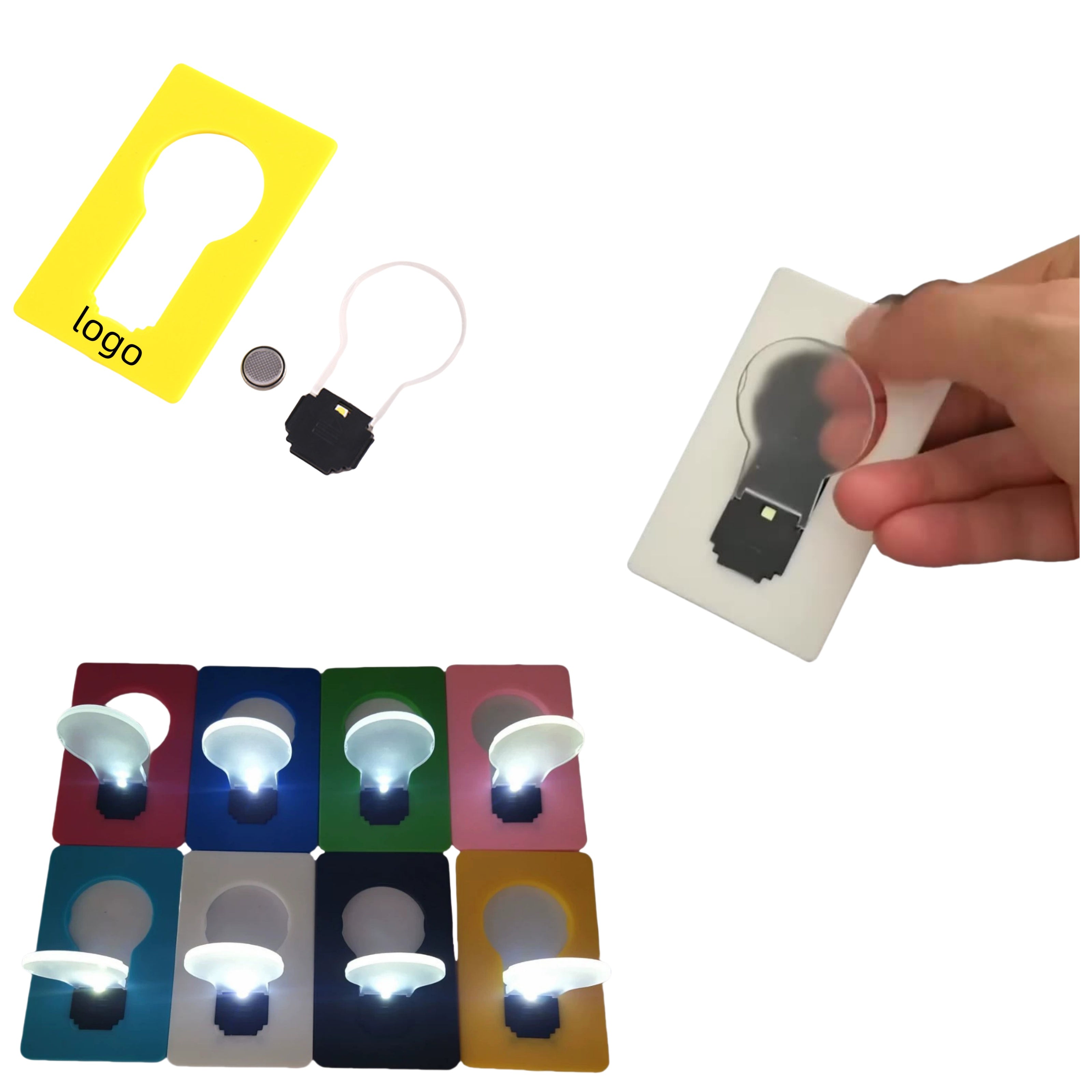 Custom Mini LED Credit Card Pocket Light Bulb Lamp