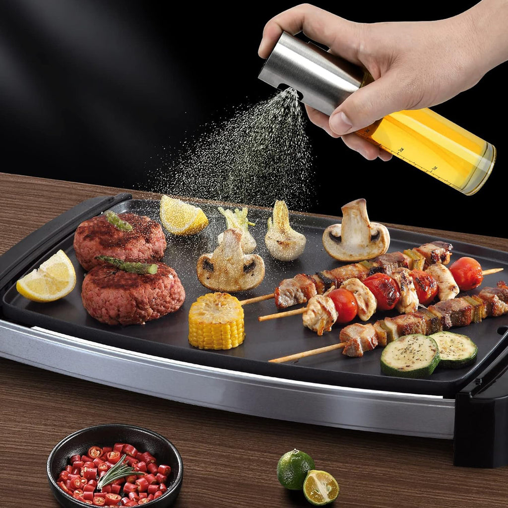 Stainless Steel Oil Spray Bottle With Scale