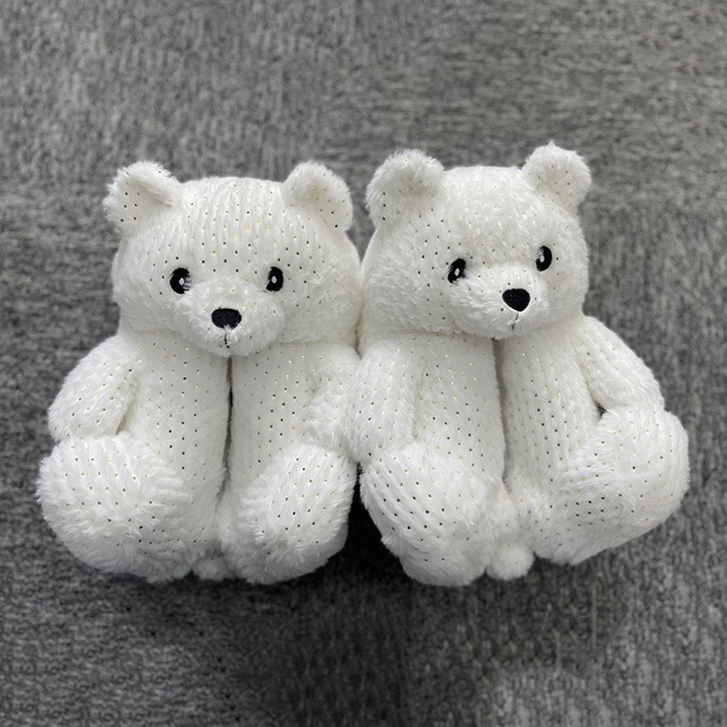 Teddy Bear Flooring Home Plush Slippers