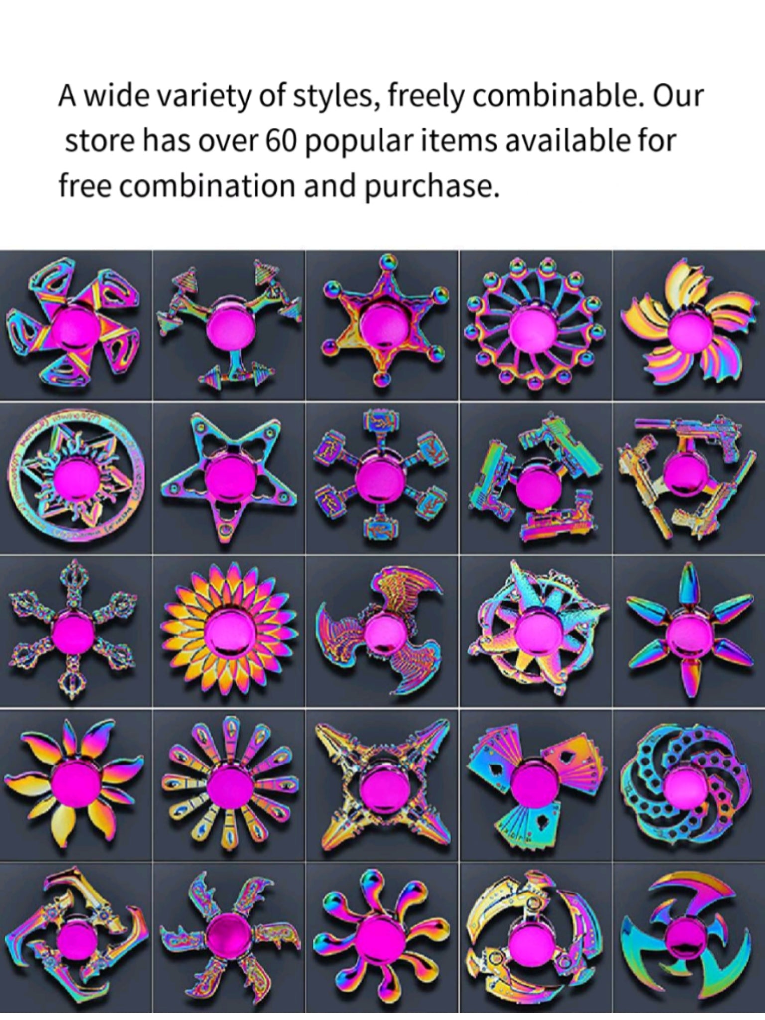 Colorful Alloy Finger Spinner